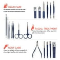 thumbnail image 2 of Manicure Kit 18 In 1 Professional Nail Care Kit Portable Stainless Steel Manicure Personal Care Kit For Home Travel Unisex Toe & Finger Nail Clipper Set Manicure Pedicure Grooming Kit, 2 of 7
