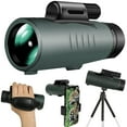 thumbnail image 2 of Monocular Telescope 10 X 42 HD Monocular Binoculars with Hand Strap Smartphone Adapter Tripod, 2 of 5