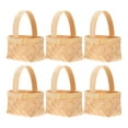 thumbnail image 4 of WEUVEB Firm Handwoven Wooden Baskets Contemporary Design for Decoration 6Pcs, 4 of 8