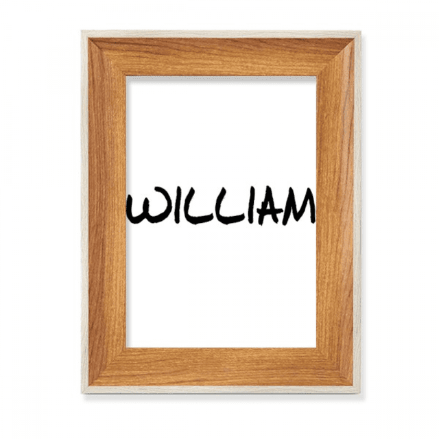 Special Handwriting English Name WILLIAM Desktop Wooden Photo Frame Display Picture Art Painting Multiple Sets