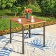 thumbnail image 2 of Sophia & William 5 Piece Patio Outdoor Bar Swivel Stool Set and Square Height Table, Cushioned Chairs, 2 of 8