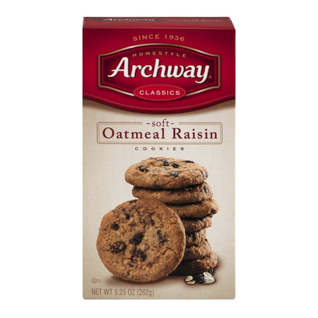 Archway Classic Oatmeal Raisin Cookies, 9.25 oz - Walmart.com