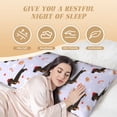 thumbnail image 4 of Lsque Dachshund Dog Body Pillow Case Cover,Ultra-Soft Microfiber Bed Pillow Cases 20x54 inches,Elegant Bedding,Breathable Durable Pillow Cover with Envelope Closure, 4 of 8