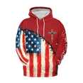 thumbnail image 2 of Lotusprinthandmade 250th America Anniversary National Flag Hoodie 3D Multicolor (3XL), 2 of 5