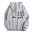 thumbnail image 3 of Christian Hoodie for Women 2025 Jesus Chase You Graphic Hoodies Pockets Hooded Sweatshirt Hoodie Women Pullover, 3 of 6