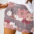 thumbnail image 2 of Mujeres Pantalones Cortos con Bolsillos Impresos Detalle Vendaje, Casual Y Suelto Ajuste Pantalones Cortos de las Mujeres para el Verano, 2 of 3