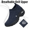 thumbnail image 2 of Women's Sneakers Sport  Shoes Sock Sneakers Slip on Mesh Air Cushion Comfortable Wedge Easy Shoes Platform Loafers, 2 of 14