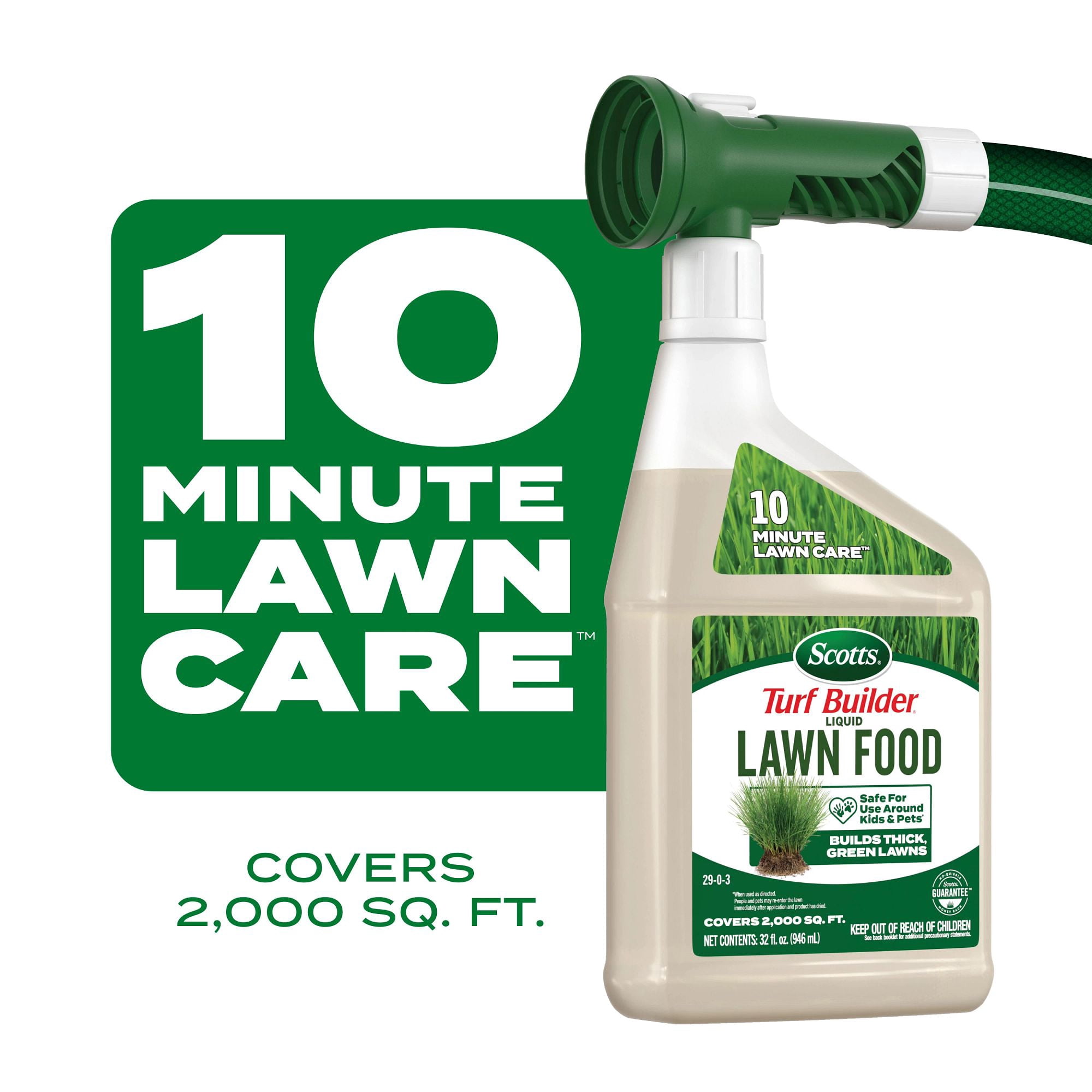 Scotts Turf Builder Liquid Lawn Food, Lawn Fertilizer, For Any Grass Type, 32 fl. oz.