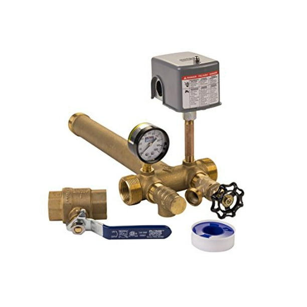 Plumb eeze Pressure Tank Installation Kit with 1" Brass Union tank tee