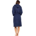 thumbnail image 6 of Notus Hooded Bathrobe for Women Soft Spa Nightgowns 100% Cotton Terry robes for men - Towel Bathrobe Unisex Terry Cloth Bathrobe, Soft Shower Spa Robe Navy XL, 6 of 6