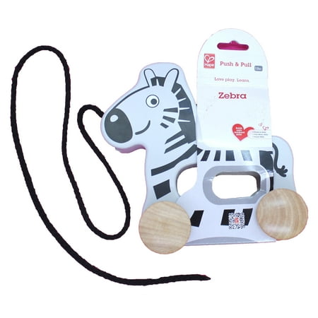 Push And Pull Wooden Zebra Baby Toy by Hape