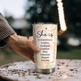 thumbnail image 6 of Inspirational Gifts She is Extraordinary Stainless Steel Tumbler 20oz 30oz Mental Health Gifts - Positive Daily Affirmations for Women Girls, Positive Thoughts Travel Cups, 6 of 7
