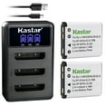 thumbnail image 1 of Kastar 2 Pack Battery and LCD Triple USB Charger Compatible with Pentax D-Li63 D-Li108 Battery, Pentax D-BC63 K-BC63 Charger, Pentax Optio RS1000, Optio RS1500, Optio T30, Optio V10, Optio W30, 1 of 6