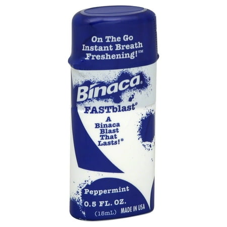 Binaca Fast Blast Breath Spray - Binaca Fast Blast Breath Spray PepperMint 0.50 oz-2 Pack