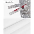 thumbnail image 6 of Christmas Winter Snowman Gray Window Curtain for Living Room Christmas Kitchen Cabinet Tie-up Valance Curtain Rod Pocket, 6 of 6