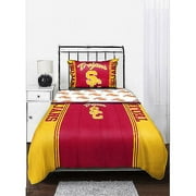 NCAA Mascot Bedding Comforter Set with Sheets, USC Trojans