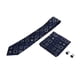 thumbnail image 2 of Corbata para hombre, pañuelo y gemelos de poliéster y seda, duradera, resistente al desgaste, ideal para negocios y ocio., 2 of 14