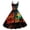 2# Red, variant on Halloween Dresses for Women Sleeveless Casual Printed Retro Plus Size Dress For Cocktail Holiday Occasions