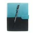 thumbnail image 1 of Bloc de notas borrable de cuero PU Sunnimix Cuaderno borrable Azul negro, 1 of 8