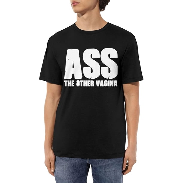 Camisetas de algodón para hombre con texto "Ass The Other Vagina", camisetas casuales básicas de cuello redondo, camisetas de manga corta de moda.