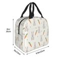 thumbnail image 2 of Lunch Box Bag for Women Men, Cute Rabbit Radish Insulated Lunch Bag Cooler Bag, Large Capacity Leakproof Reusable Lunch Tote for Work Office Picnic Travel, 2 of 7