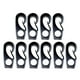 thumbnail image 2 of 10 piezas de botes de gancho elástico de nylon reutilizables negros Gancho de cable de choque para cables de choque Macarena gancho elástico de nylon, 2 of 8
