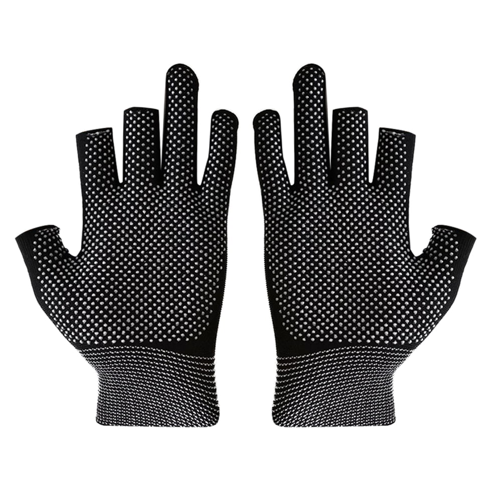 2022 New Arrival MW Fishing Gloves Jigging Gloves High Quality 3 Fingers  Cut Anti-Slip Leather