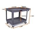 thumbnail image 2 of WEN 73004 500-Pound Capacity 36 by 24-Inch Extra Large Service Utility Cart, 2 of 3