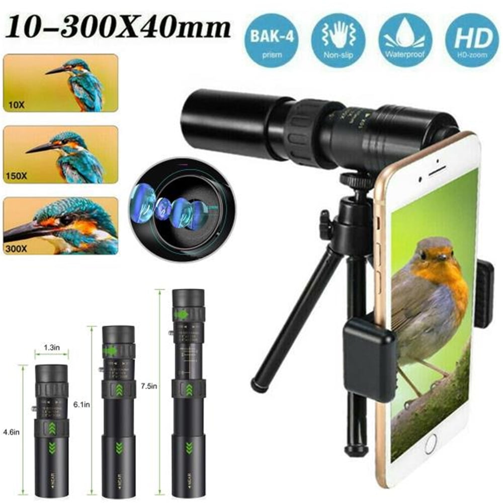 4K 10300X40mm Super Telephoto Zoom Monocular Telescope,Highpower