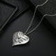 thumbnail image 3 of Qarigey Colgante en forma de corazón, cadena de aleación para el cuello, collar para mujeres y niñas, joyería, accesorios para el cuello, Ropa, zapatos y accesorios Miscelánea, 3 of 5