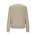 thumbnail image 3 of Fewfanhot Womens Sweaters V Neck Casual Knit Long Sleeve Tops Lightweight Pullover Clothes Fall Fashion Outfits, 3 of 9
