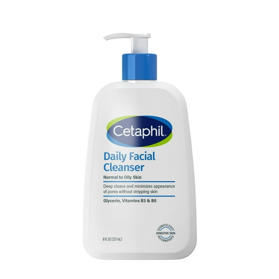 Cetaphil Daily Facial Cleanser, 8 Oz..