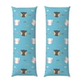 thumbnail image 1 of Kdxio Cat Fish Print Body Pillow Cover with Zipper,Soft Body Pillow Pillowcase,Long Pillow Case Cover,20x54 Inch, 1 of 7