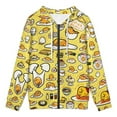 thumbnail image 3 of Gudetama Zip-Up Hoodie Pullover Hooded Long Sleeve Sweatshirts Tops Blouse with Pocket for Mens Womens, 3 of 8