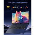 thumbnail image 5 of NIMO 17.3" Light-Gaming-Laptop, AMD Ryzen 7 8745HS 8-Core up to 4.9GHz, 16GB DDR5 RAM 512GB SSD, AMD Radeon 780M Graphics, FHD IPS Display, 100W Type-C Fast Charger, Backlit Keyboard, Fingerprint, 5 of 7