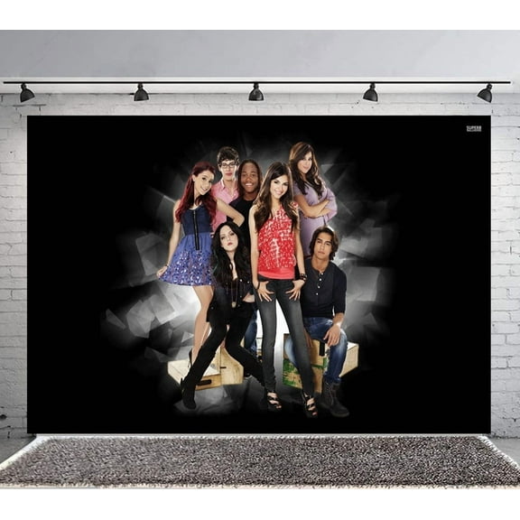 Victorious Backdrop Banner Party Supplies Poster Movie Theme Background for Photography Birthday Decorations
