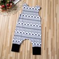 thumbnail image 4 of xiaxaixu Boys Girls Jumpsuit Patchwork Sleeveless Romper Geometry Print Clothes, 4 of 10