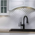 thumbnail image 7 of FASÄDE Quilted Decorative Vinyl 18in x 24in Backsplash Panel in Gloss White (5 Pack), 7 of 7