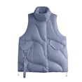 thumbnail image 4 of LOVZFMLL Vestes pour Femmes 10 Couleurs Mode Femmes Manteau d'Hiver Chaud Veste Matelassée, 4 of 5