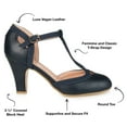 block heel pumps wide width