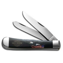 Case XX Knives Trapper Harley-Davidson Black Synthetic Stainless Pocket Knife