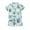 B0428-Mint Green, variant on NIEWTR 2Pcs Baby Boy Cartoon Print Summer Outfits 3 6 12 18 24 Months 3 Years Short Sleeve T-Shirt   Elastic Shorts Set Summer Pjs For 18-24 Months 2t 3t 4t 5t 6t Summer Pajamas Set ,18-24 Months