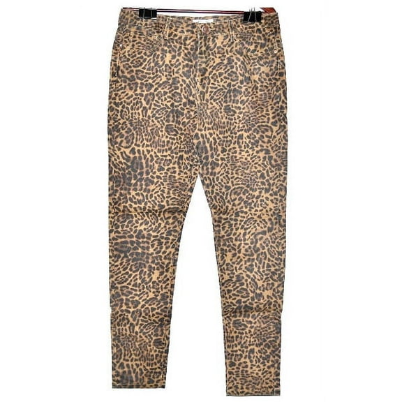 K. Jordan Women's Colored Denim Skinny Pants in  Leopard - 18