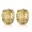 Gold, variant on Platinum Silver Hoop Earrings Platinum 13x14x6mm 1mm P180-Silver