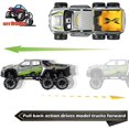thumbnail image 3 of Camioneta de juguete reacondicionada 6x6 YONGSHENG modelo de coche todoterreno camiones monstruo a Escala 1/24 con sonido y luz para niños, 3 of 5