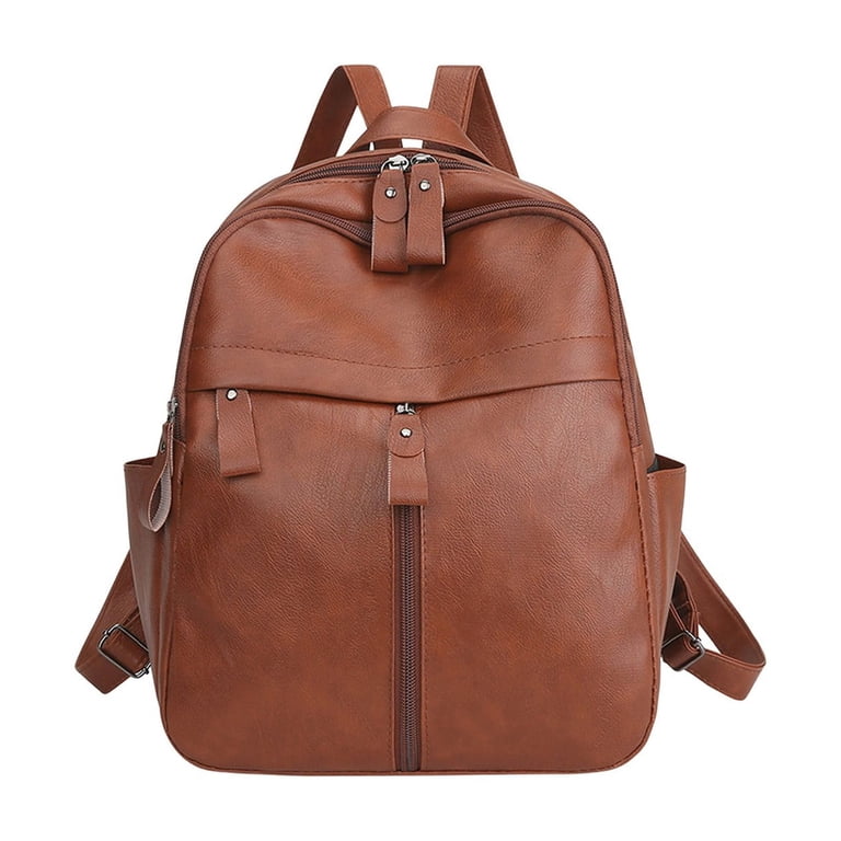 backpack made from leather pieces Msgweeeg Large Backpack Backpack for Women Backpack Made Of Polyurethane  Leather Material Can Be Carried By Hand and Has A Large Capacity for