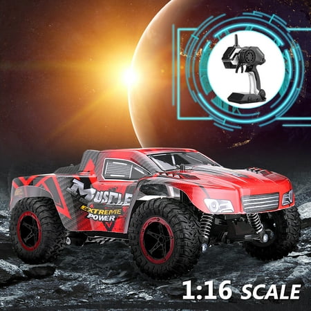 Kid Toy 1/16 RC Truck Car 42KM/h 2.4G 2WD Waterproof Monster Short Course SUV Truck Christmas Birthday Best