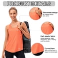 thumbnail image 4 of Pantalones cortos de entrenamiento para correr de cintura media para mujer con forro, pantalones cortos deportivos para tenis y gimnasio con bolsillo, rosa, 12/XXL, 4 of 6