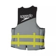 thumbnail image 2 of Speedo Adult Swim Buoyancy Life Jacket with Yellow Belts, Black Grey, 2 of 2
