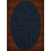 Dalyn Dover Area Rug DV10 Dv10 Navy Swirls Waves 5' x 8' Oval